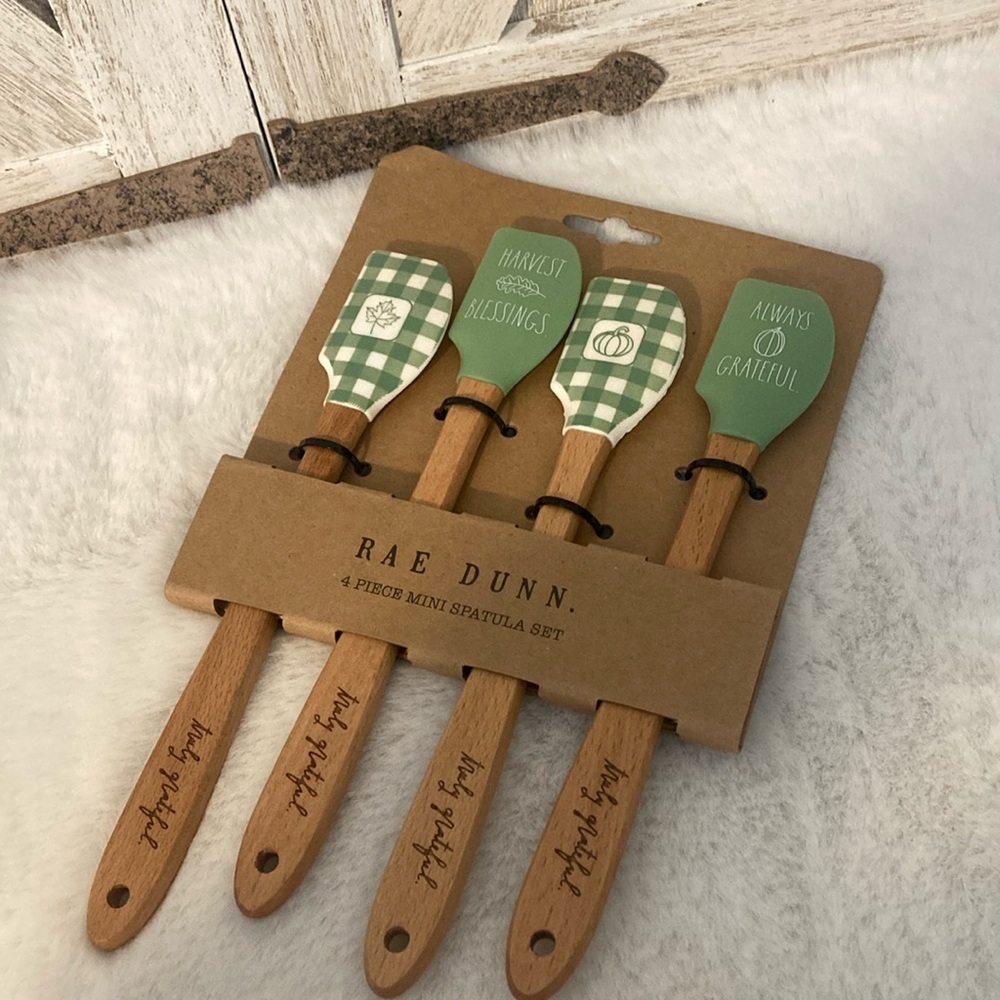 Rae Dunn Fall Mini Spatula Set